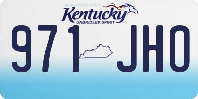 KY license plate 971JHO