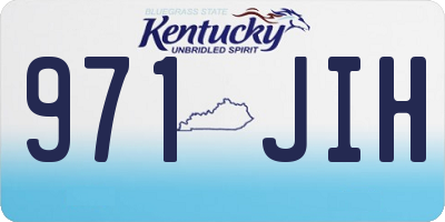 KY license plate 971JIH