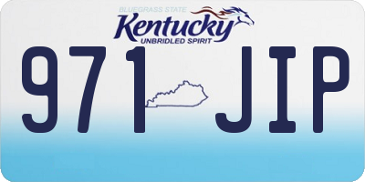 KY license plate 971JIP