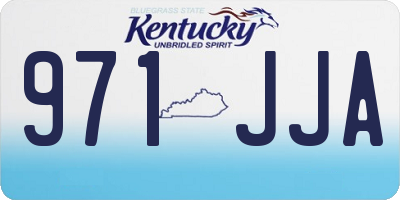 KY license plate 971JJA