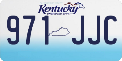 KY license plate 971JJC