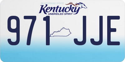 KY license plate 971JJE