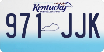 KY license plate 971JJK