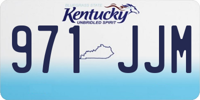 KY license plate 971JJM