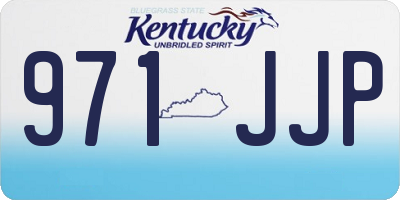 KY license plate 971JJP