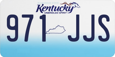 KY license plate 971JJS