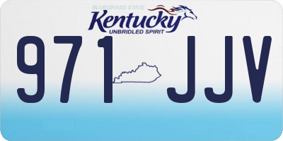KY license plate 971JJV