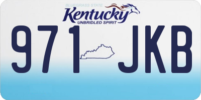 KY license plate 971JKB