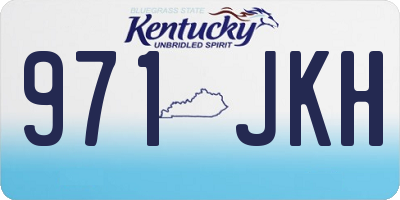 KY license plate 971JKH