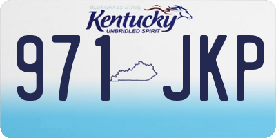 KY license plate 971JKP