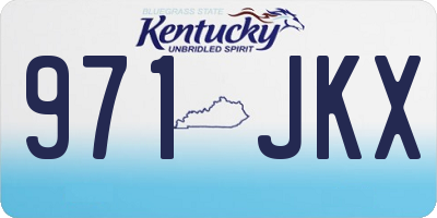 KY license plate 971JKX