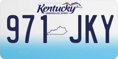 KY license plate 971JKY