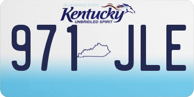 KY license plate 971JLE