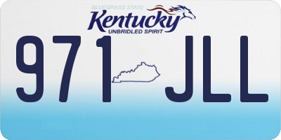 KY license plate 971JLL