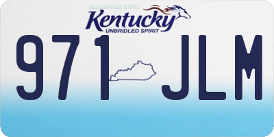 KY license plate 971JLM