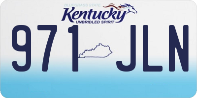 KY license plate 971JLN