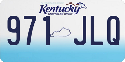 KY license plate 971JLQ