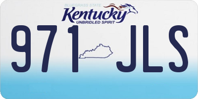 KY license plate 971JLS