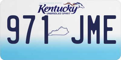 KY license plate 971JME