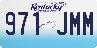 KY license plate 971JMM
