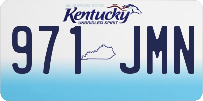 KY license plate 971JMN