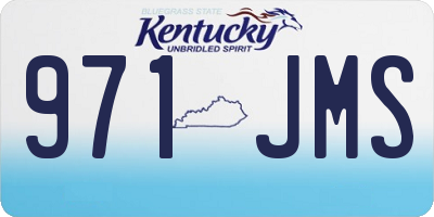 KY license plate 971JMS