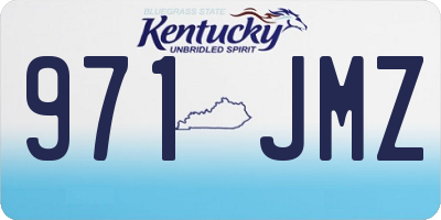 KY license plate 971JMZ