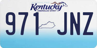 KY license plate 971JNZ