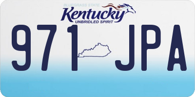 KY license plate 971JPA
