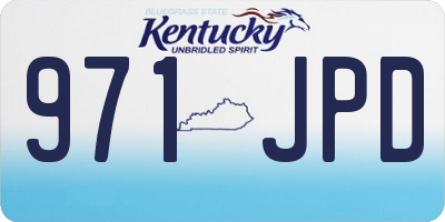 KY license plate 971JPD