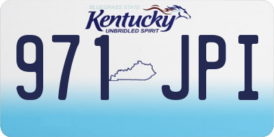 KY license plate 971JPI