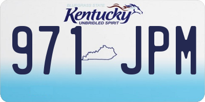 KY license plate 971JPM