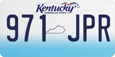 KY license plate 971JPR