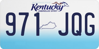 KY license plate 971JQG