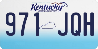 KY license plate 971JQH