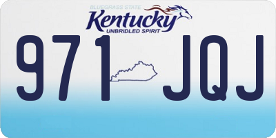 KY license plate 971JQJ
