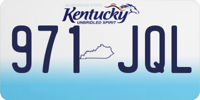 KY license plate 971JQL