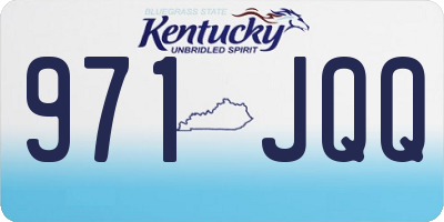 KY license plate 971JQQ