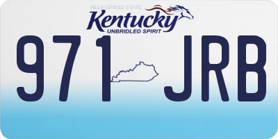 KY license plate 971JRB