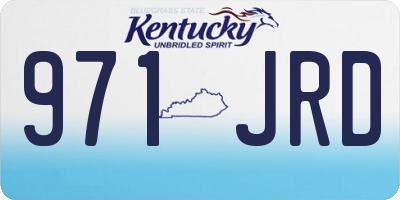 KY license plate 971JRD