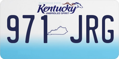 KY license plate 971JRG