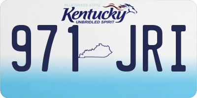 KY license plate 971JRI