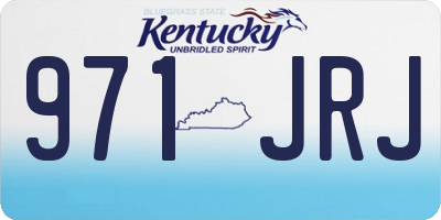 KY license plate 971JRJ