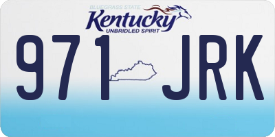 KY license plate 971JRK