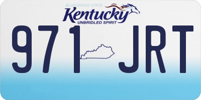 KY license plate 971JRT