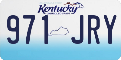 KY license plate 971JRY