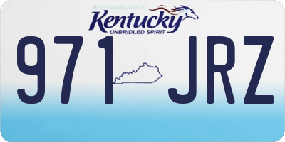 KY license plate 971JRZ