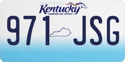 KY license plate 971JSG
