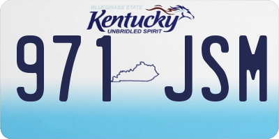KY license plate 971JSM