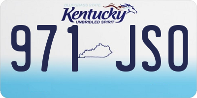 KY license plate 971JSO